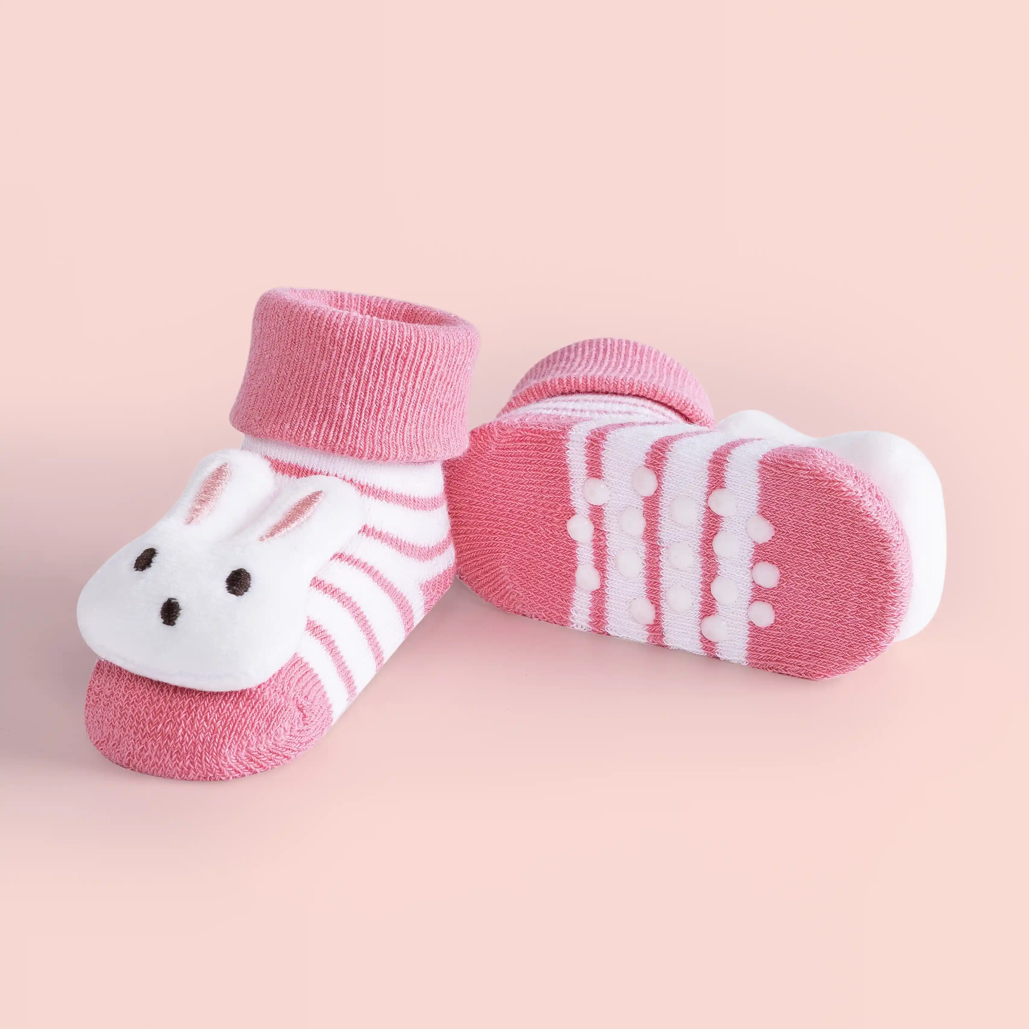 Rabbit Booties Socks - Babies (0–6 Months) (Pack of 1) - Image 3
