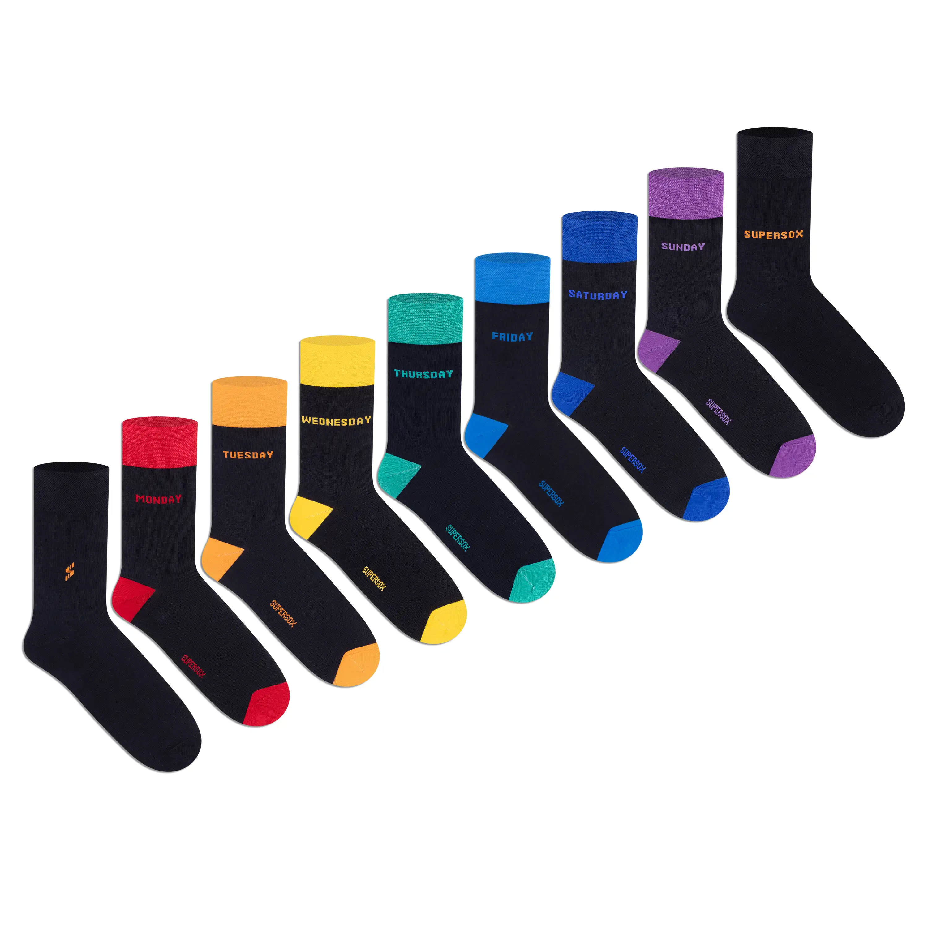 Socks That Never Take a Day Off – 7 Days Style Box Edition (Pack of 9) - Image 3
