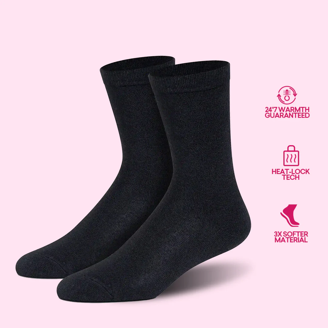 Winter Black Socks Simla Collection - Women (Pack of 2) - Image 2