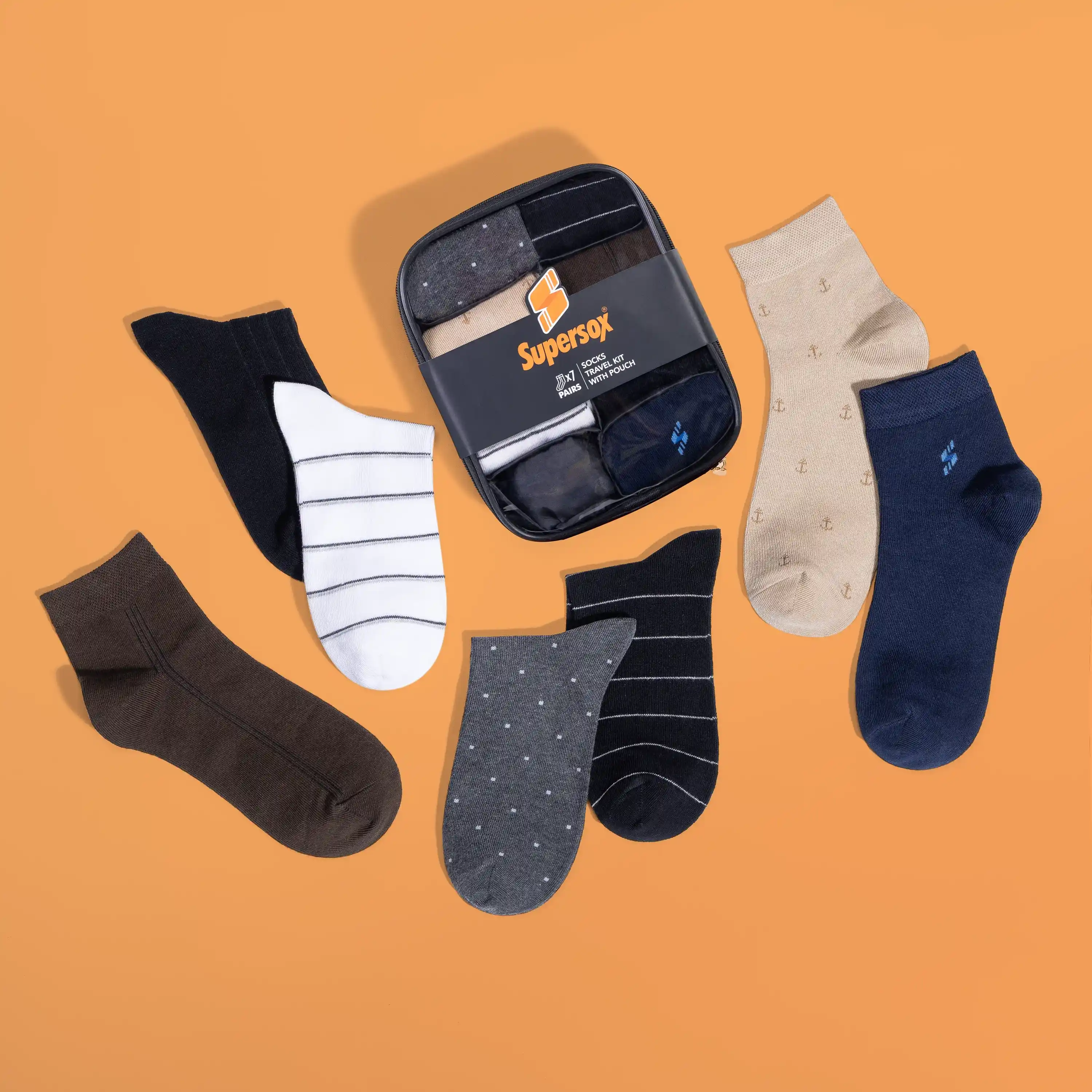 Travel Pack Ankle Socks - Men (Pack of 7) - Image 11